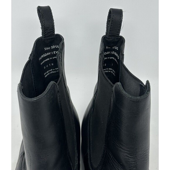 Thursday Boot Company Cavalier Chelsea Boots Mens 10 Black Leather Ankle Classic main image 8